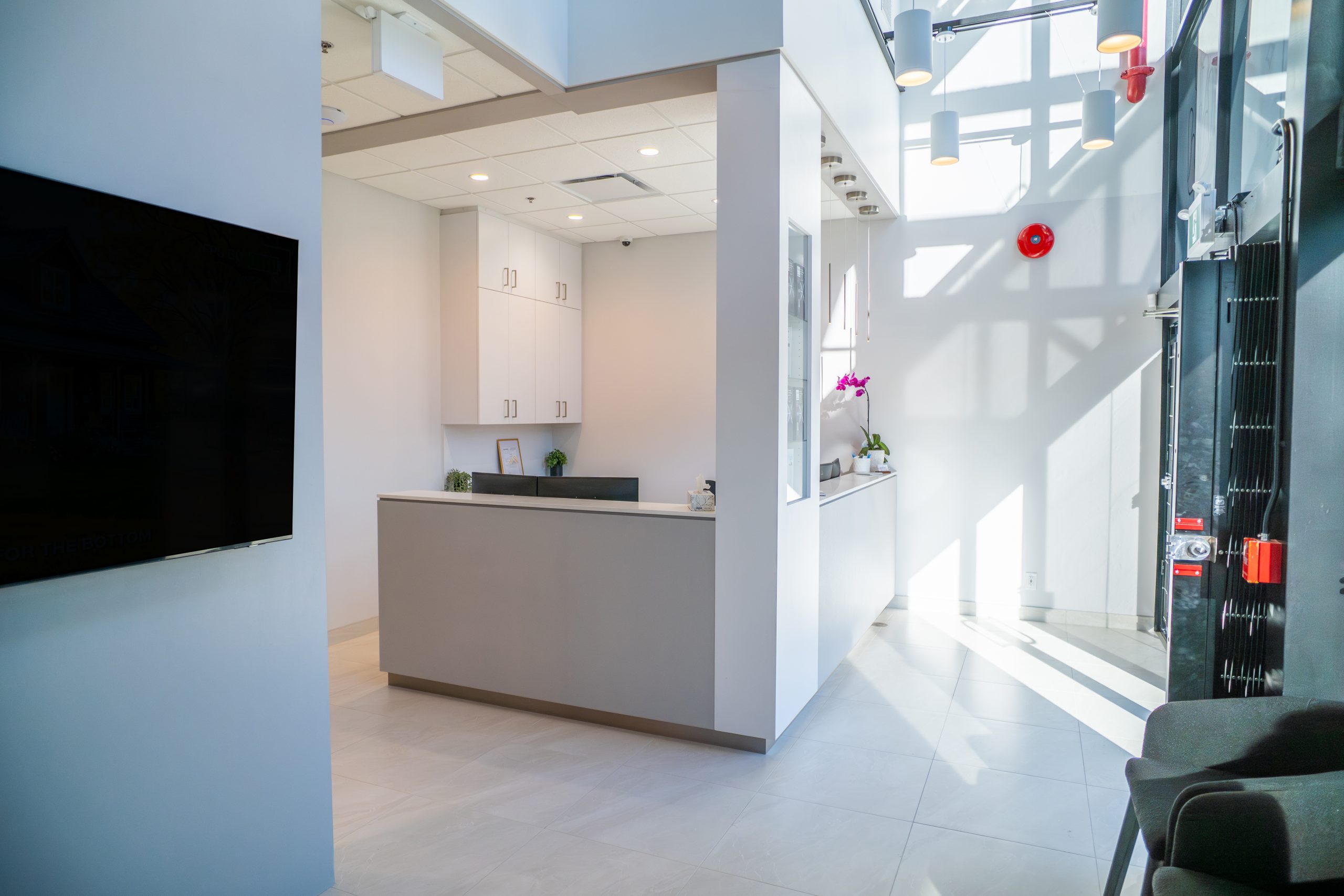 dentist maple ridge clinic reception area